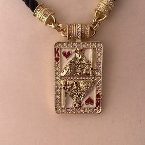 Kirk Folly King of hearts magnetic necklace charm